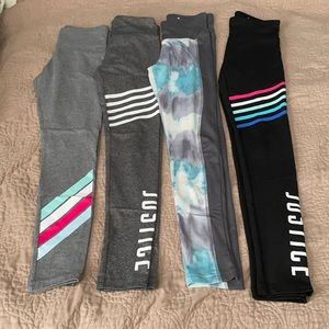 4 Pairs Justice Leggings